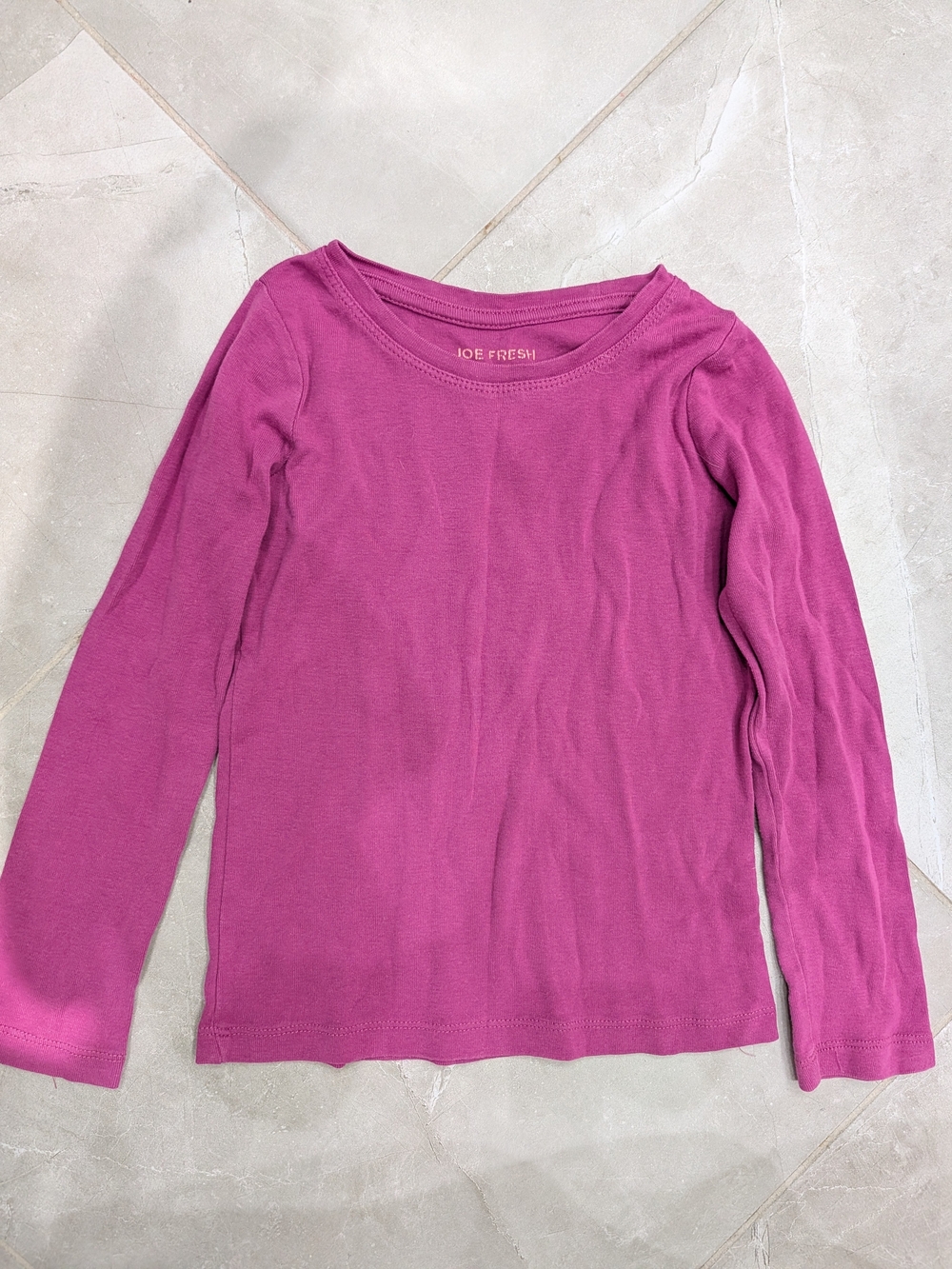 5/$20 Joe Fresh Magenta Long Sleeve Shirt – XS 4-5